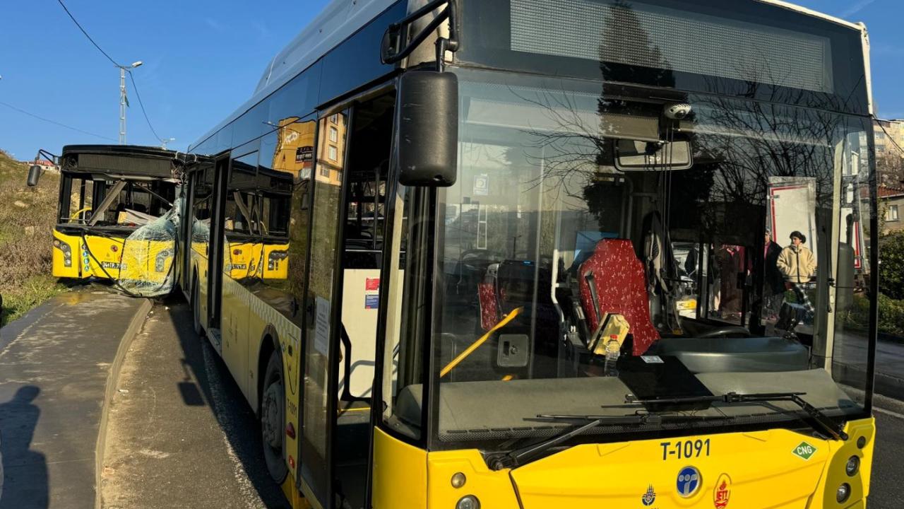 İstanbul’da iki ayrı noktada 5 İETT otobüsü kazaya karıştı