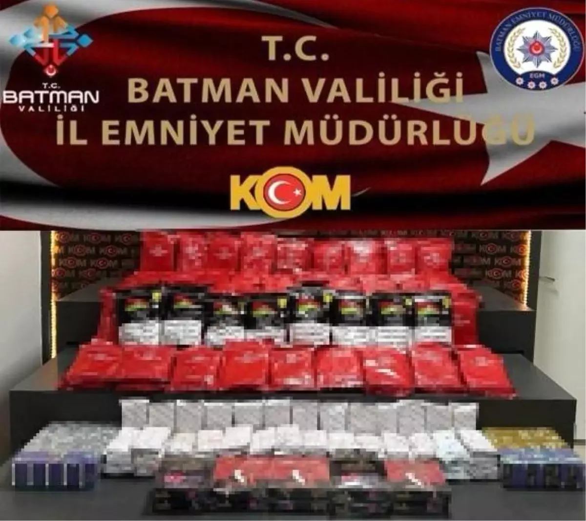Batman’da Kaçak Tütün ve Elektronik Sigara Ele Geçirildi